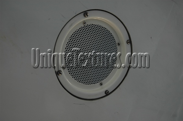 vent/drain wall spots round mech/elec metal white  