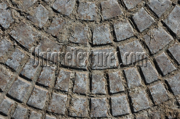 manhole pattern dirty weathered industrial metal dark brown gray