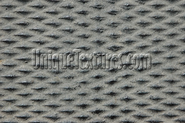 manhole diamonds pattern weathered industrial metal gray  
