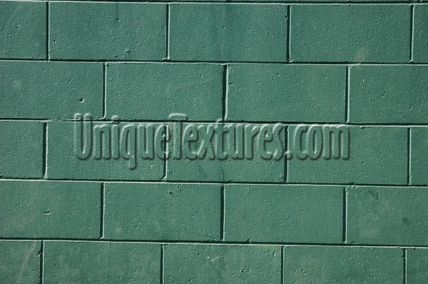 fence rectangular architectural brick paint green