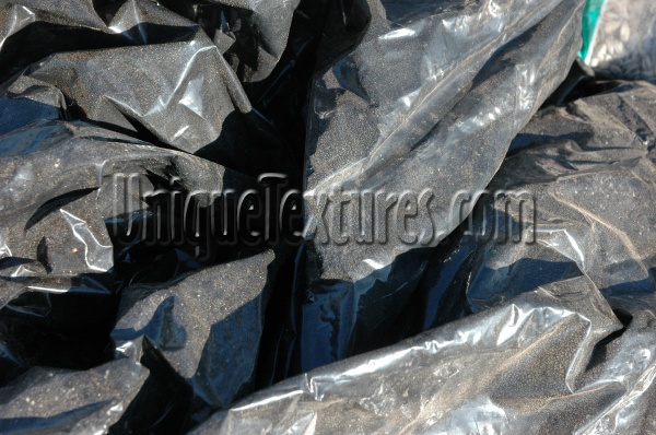 sheets random wrinkled industrial plastic black shadow    