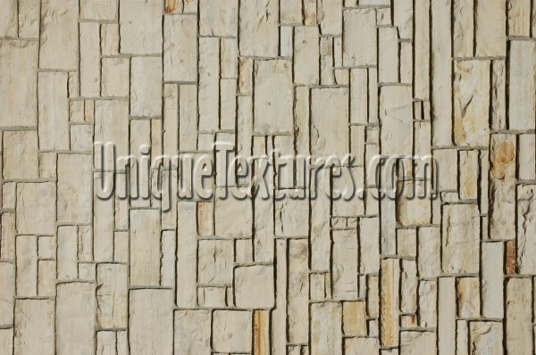 wall rectangular architectural brick stone tan/beige