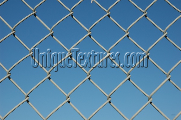 fence diamonds pattern industrial metal sky blue      