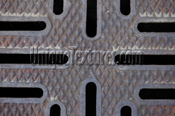 vent/drain pattern industrial metal dark brown  