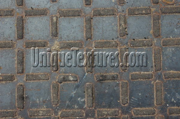 manhole pattern industrial metal gray   