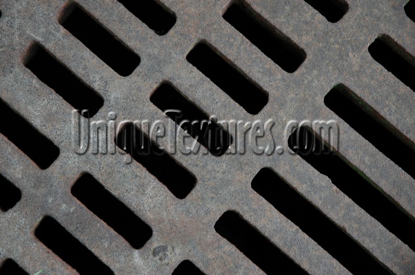 vent/drain angled industrial metal gray   