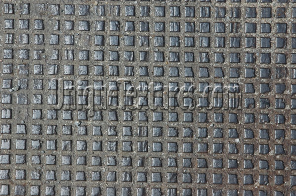 manhole square pattern industrial metal gray  
