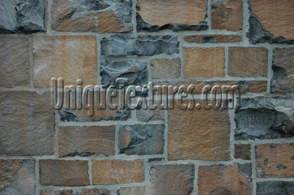wall rectangular architectural brick   stone dark brown