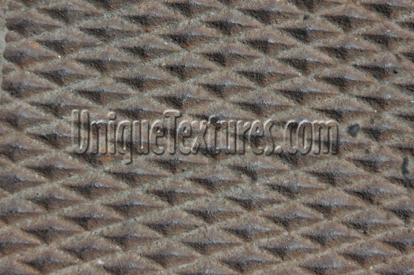 manhole diamonds pattern industrial   metal dark brown