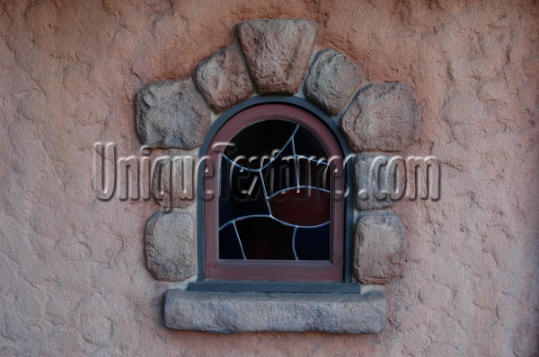 architectural glass stone multicolored window   