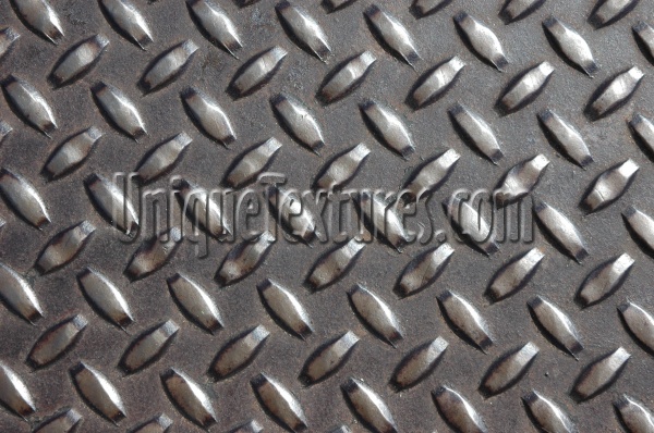 manhole diamonds pattern shiny industrial metal metallic