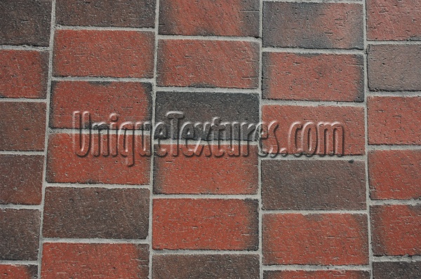 floor rectangular architectural brick red