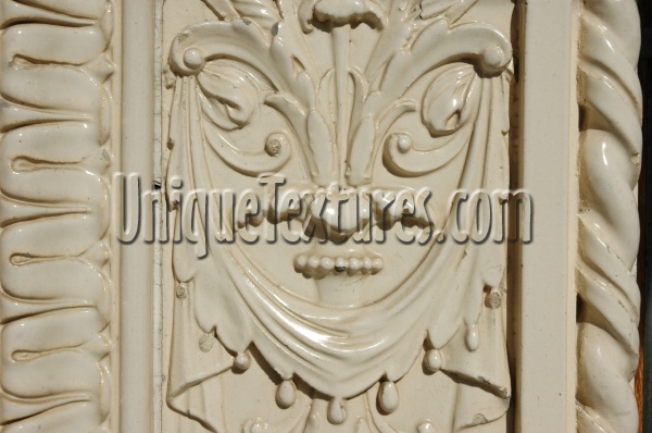 fixture wall shiny art/design architectural stucco/plaster white