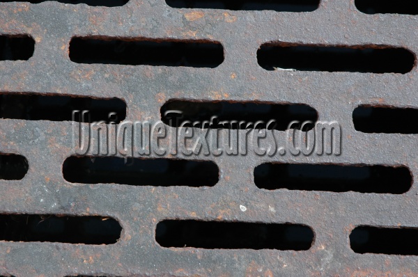 vent/drain pattern industrial metal dark brown