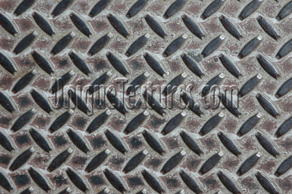 manhole diamonds pattern industrial metal gray  