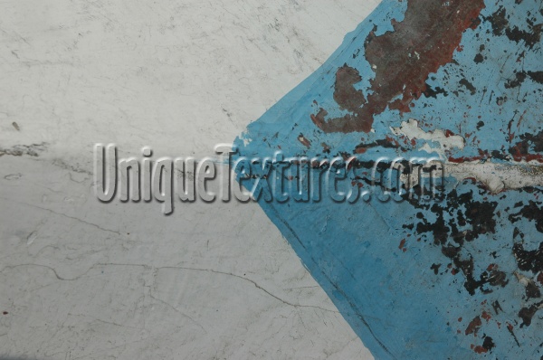 angled weathered scratched marine fiberglass paint multicolored