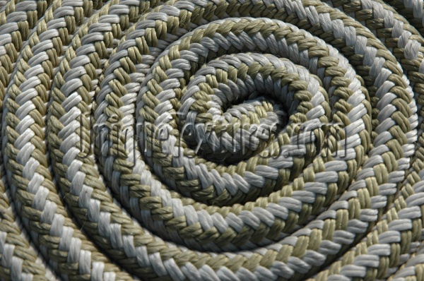 spiral curves shadow weathered marine rope multicolored  