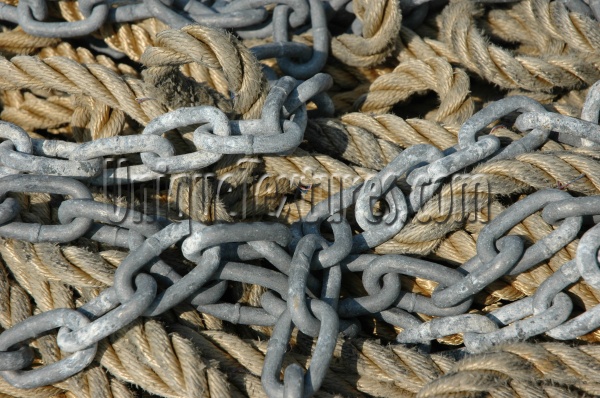 galvanized weathered marine rope metal multicolored    