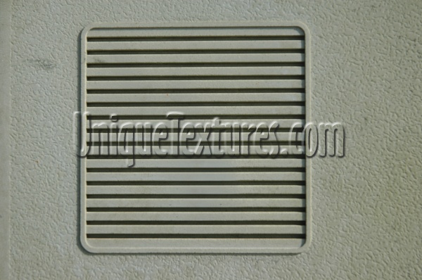 vent/drain horizontal grooved dirty industrial plastic white