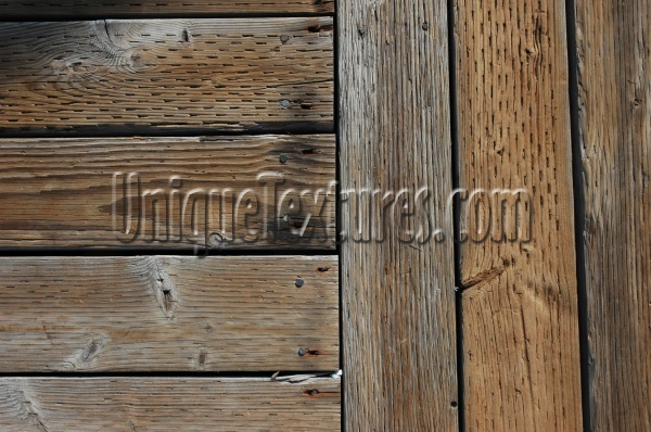 boards floor weathered marine wood  dark brown