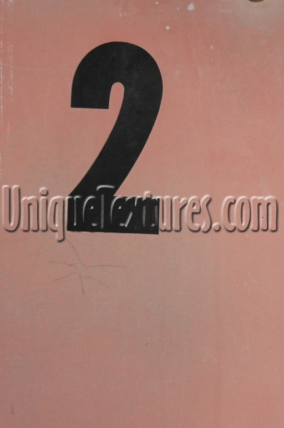sign numerical bleached industrial fiberglass red   