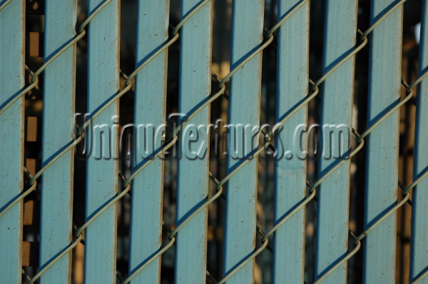 slats fence vertical dirty architectural metal plastic blue   