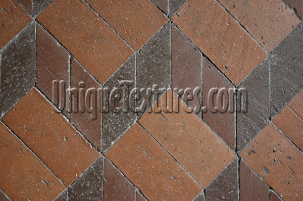 floor angled architectural brick multicolored