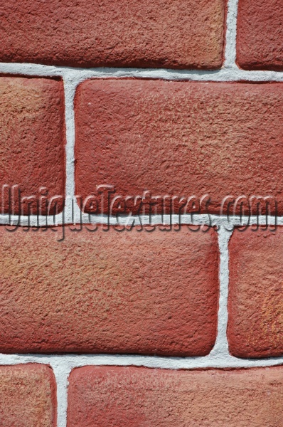 wall rectangular fake architectural   brick red