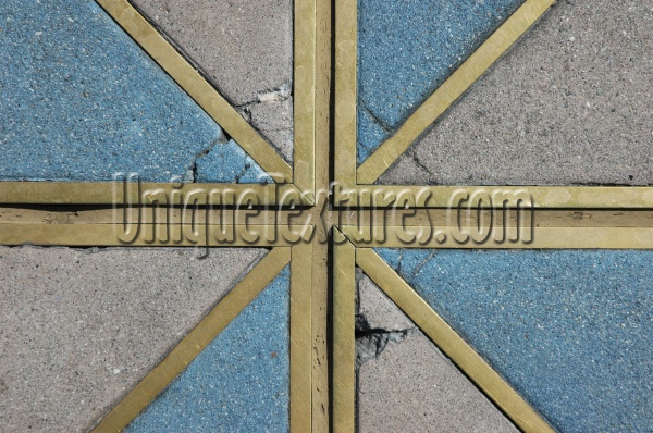 multicolored concrete metal architectural grooved angled floor