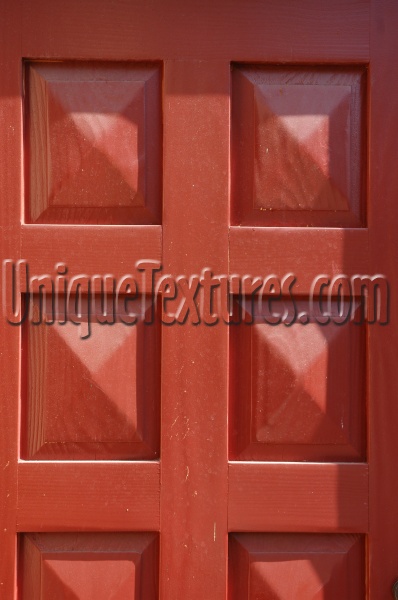 door rectangular shadow architectural wood paint red