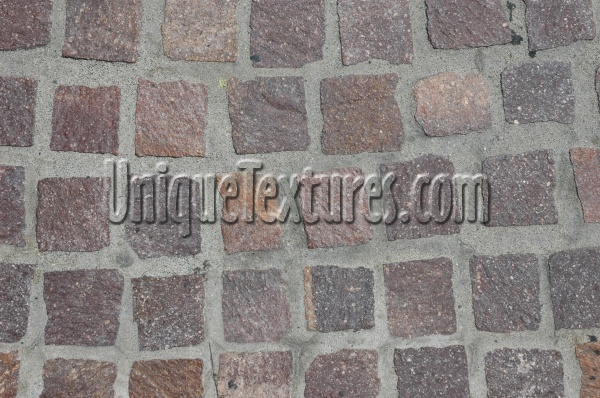 floor square architectural brick red