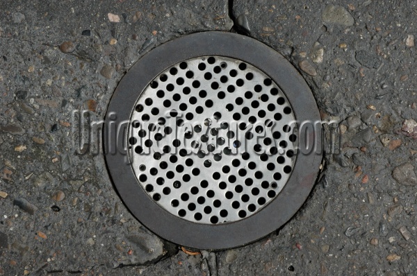 metallic concrete metal industrial shiny round pattern spots vent/drain 