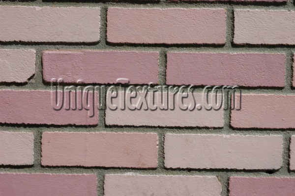 wall rectangular retro architectural   brick pink