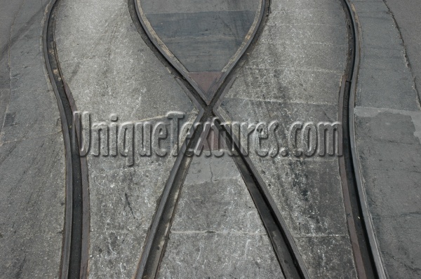 gray concrete metal industrial grooved curves angled street     