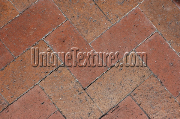floor rectangular pattern    architectural brick red