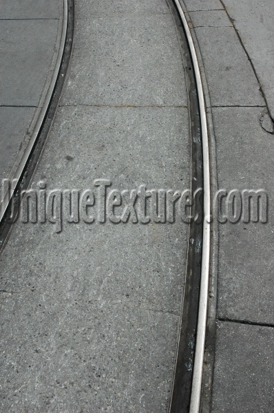 gray concrete metal industrial vehicle grooved curves street  