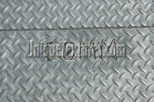 manhole diamonds pattern textual industrial metal metallic   