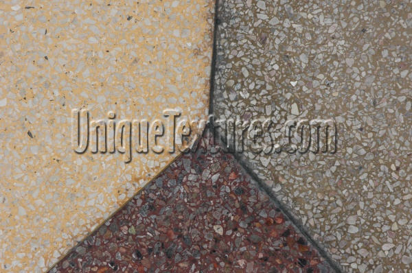 multicolored concrete architectural grooved angled floor