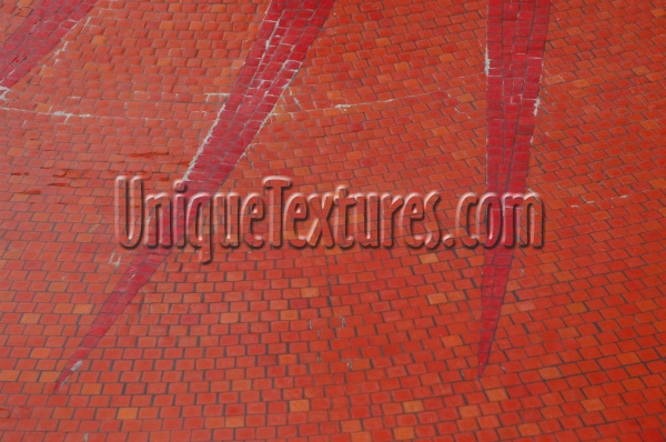 floor oblique curves      pattern wet architectural tile/ceramic orange/peach