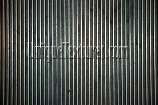 metallic metal industrial shiny grooved vertical vent/drain