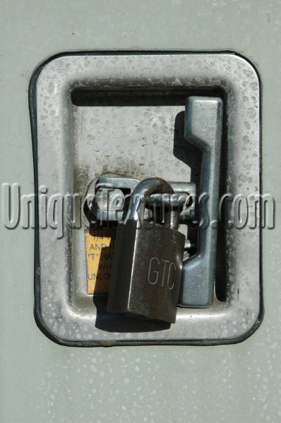 gray metal mech/elec weathered rectangular handle fixture   