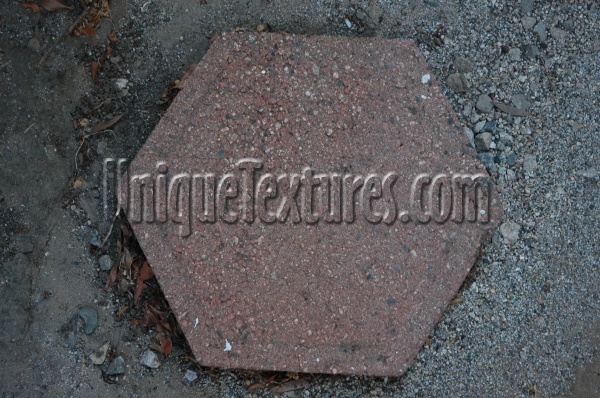 floor hexagon    architectural brick gray