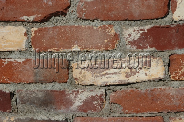 wall rectangular stained architectural brick red