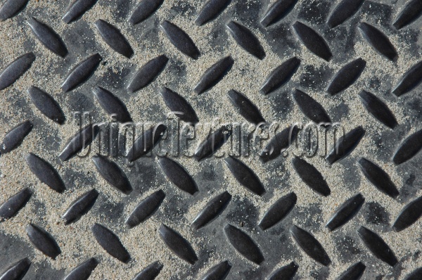 gray sand metal industrial rusty pattern diamonds manhole