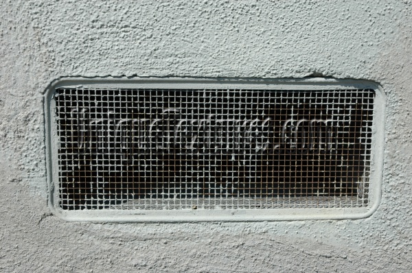 gray metal stucco/plaster architectural rectangular vent/drain