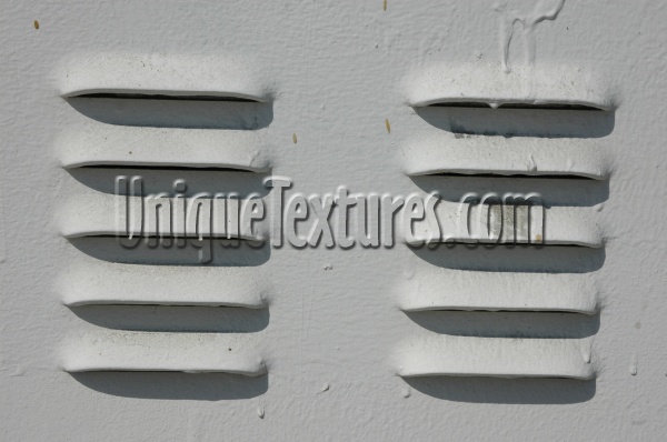 white paint metal industrial shadow horizontal vent/drain