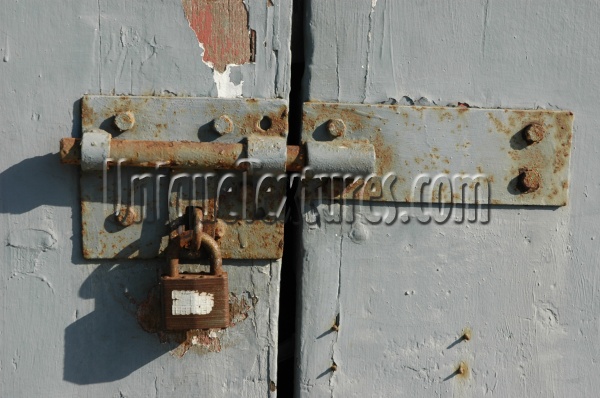 gray paint metal wood architectural industrial rusty handle fixture door
