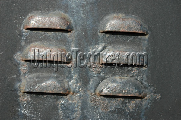 black paint metal industrial rusty horizontal vent/drain