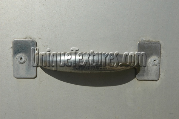 white metallic metal industrial shiny horizontal handle
