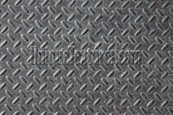 black metal industrial shiny pattern diamonds manhole
